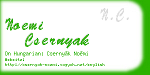 noemi csernyak business card