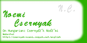 noemi csernyak business card